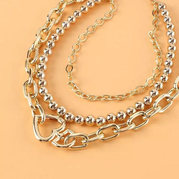 Zara Openable Heart Carabine Gold Chain Chocker Necklace Zara Logo Charm - Picture 6 of 16